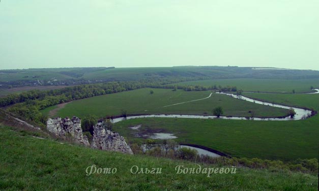 Река Тихая Сосна у Дивногорья